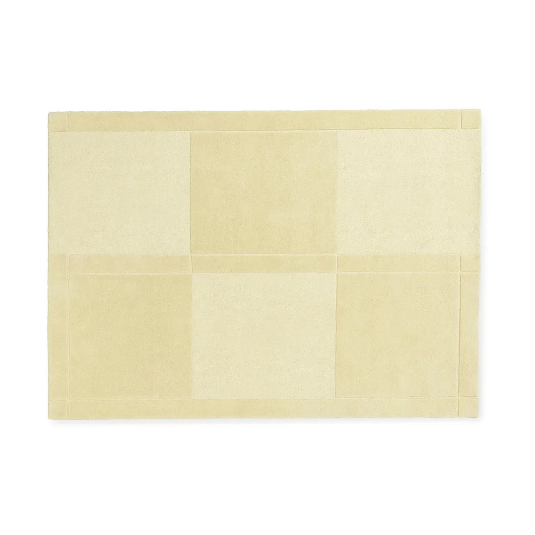 Normann Copenhagen Level wool rug Light yellow, 170x240 cm