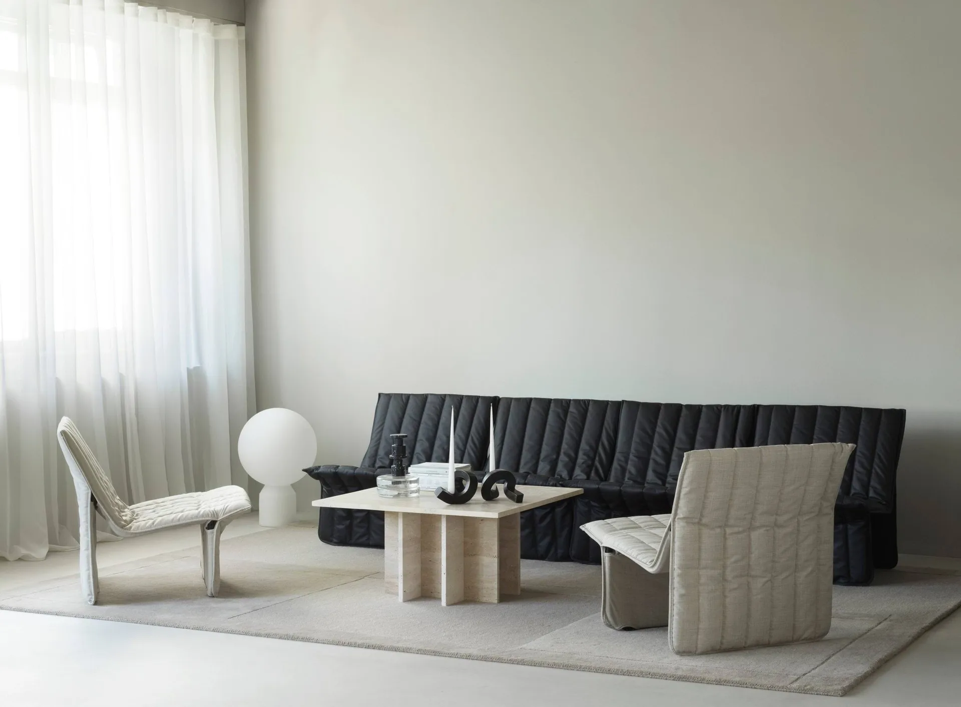 Limit lounge chair, Hallingdal 110 light grey Normann Copenhagen