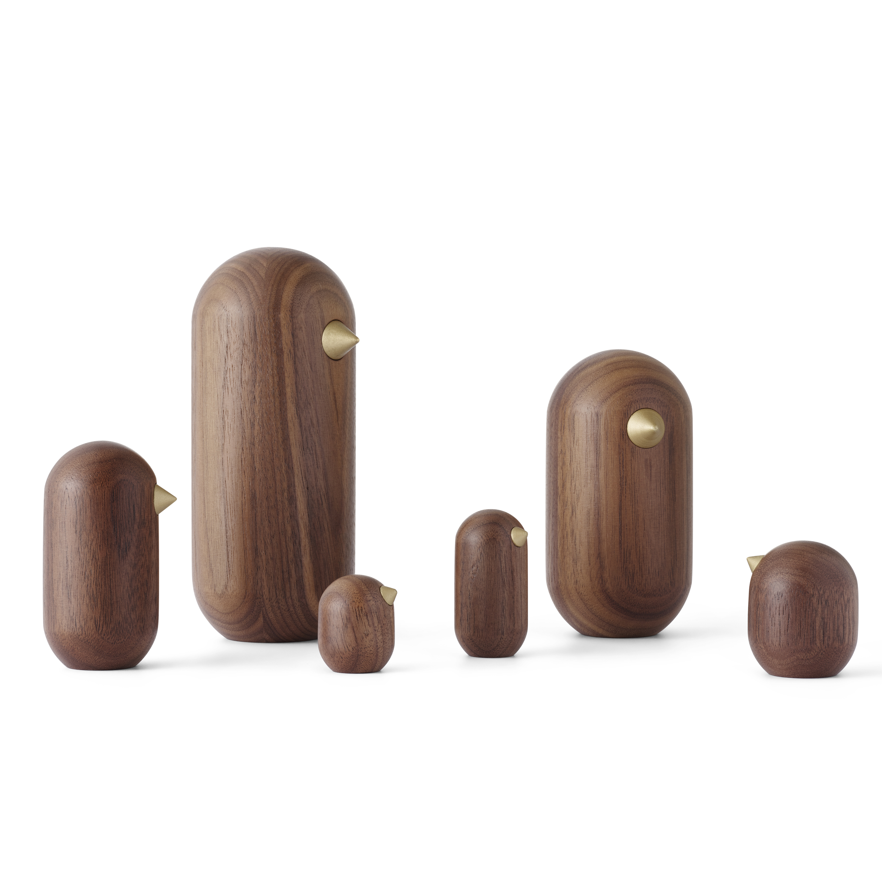 5cm Normann Copenhagen Little Bird Walnuss 