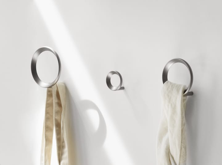 Loop hook large Ø9.4 cm - Brushed Zinc - Normann Copenhagen