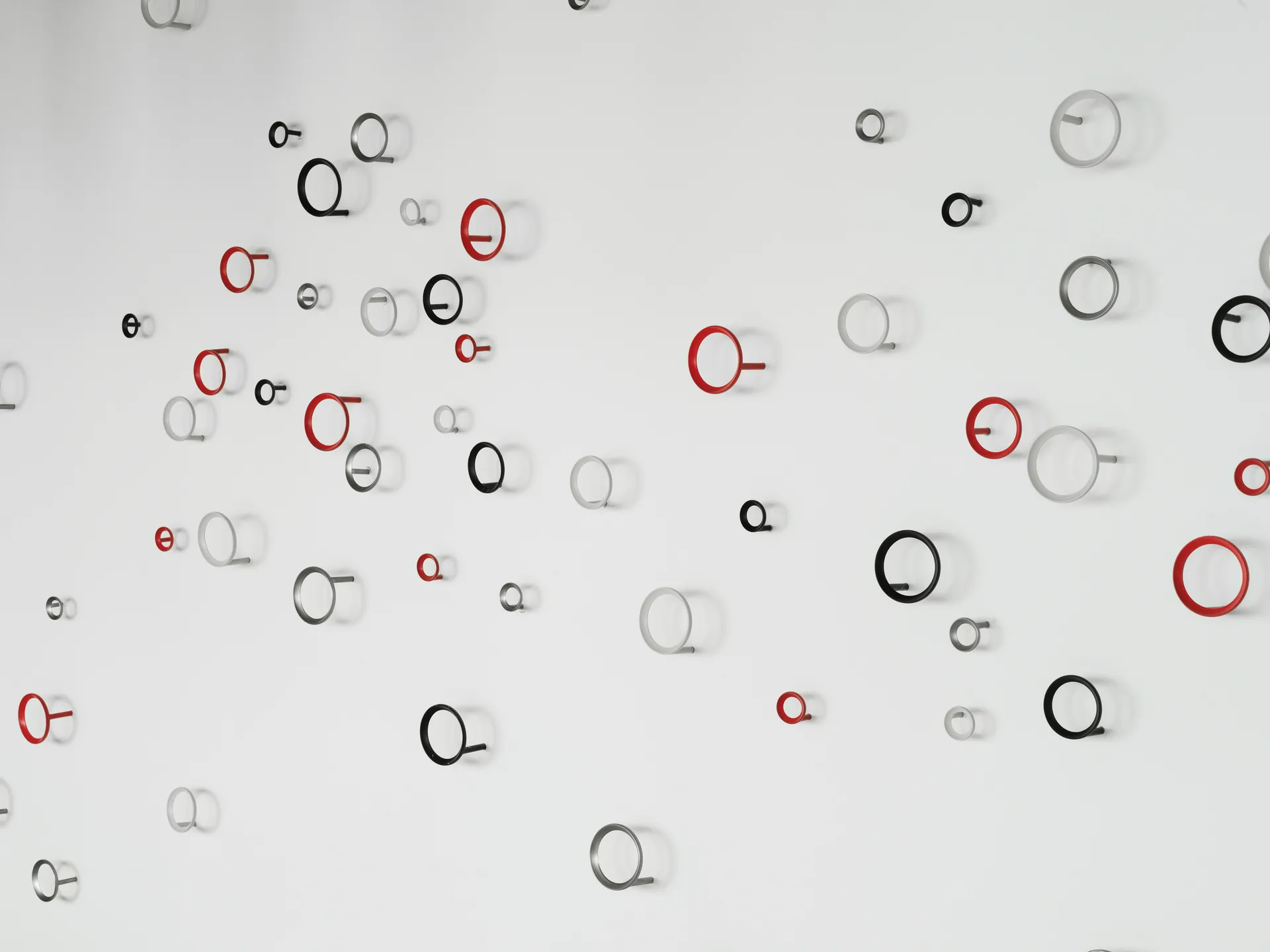 Loop hook medium Ø7.8 cm, Black Normann Copenhagen