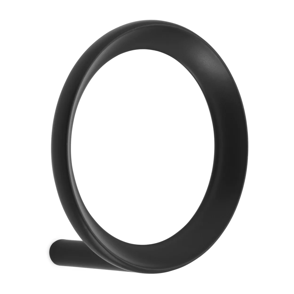 Normann Copenhagen Loop hook medium Ø7.8 cm Black | Scandinavian Design | Clothes hooks & hangers | Black