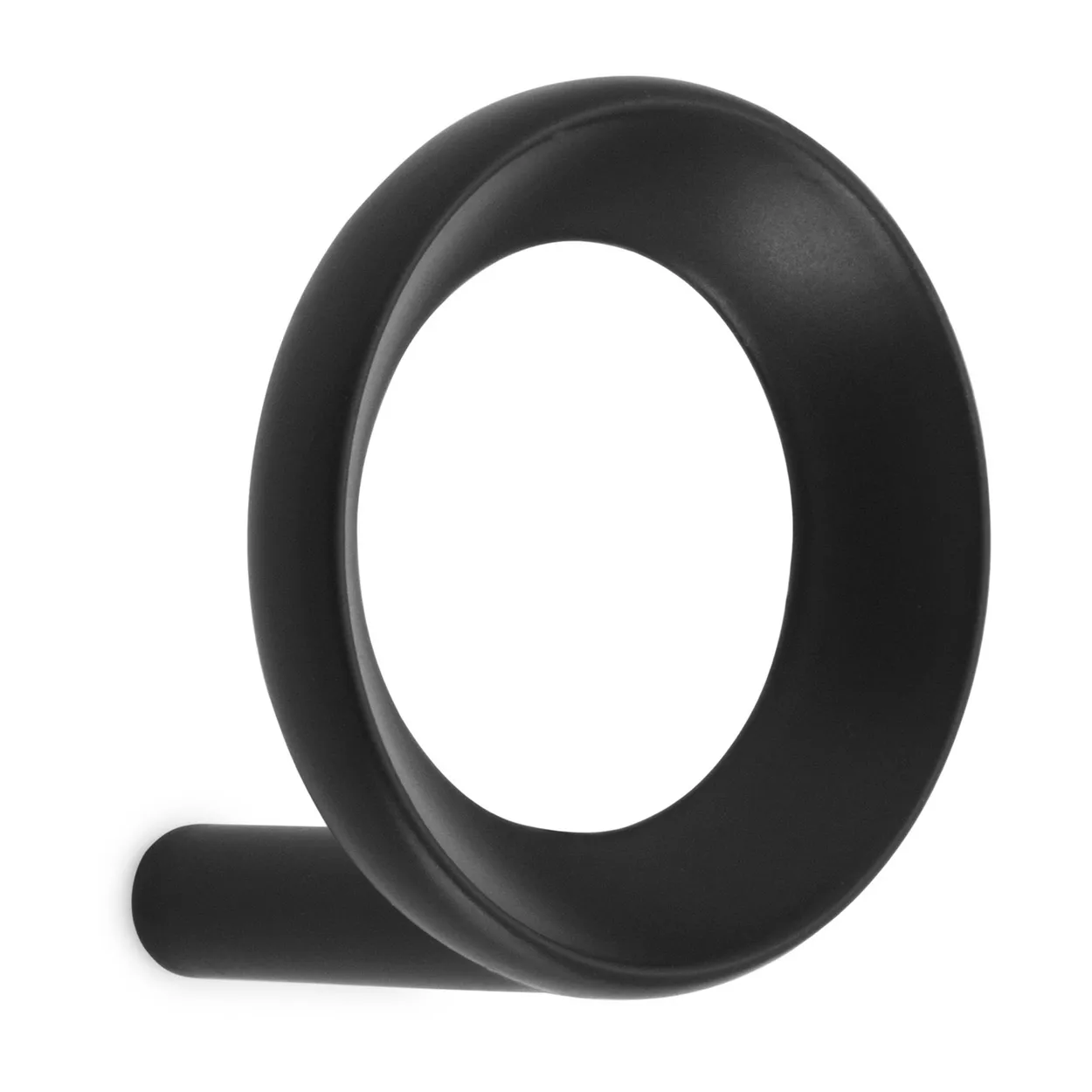 Normann Copenhagen Loop hook small o4.4 cm Black | Scandinavian Design | Clothes hooks & hangers | Black