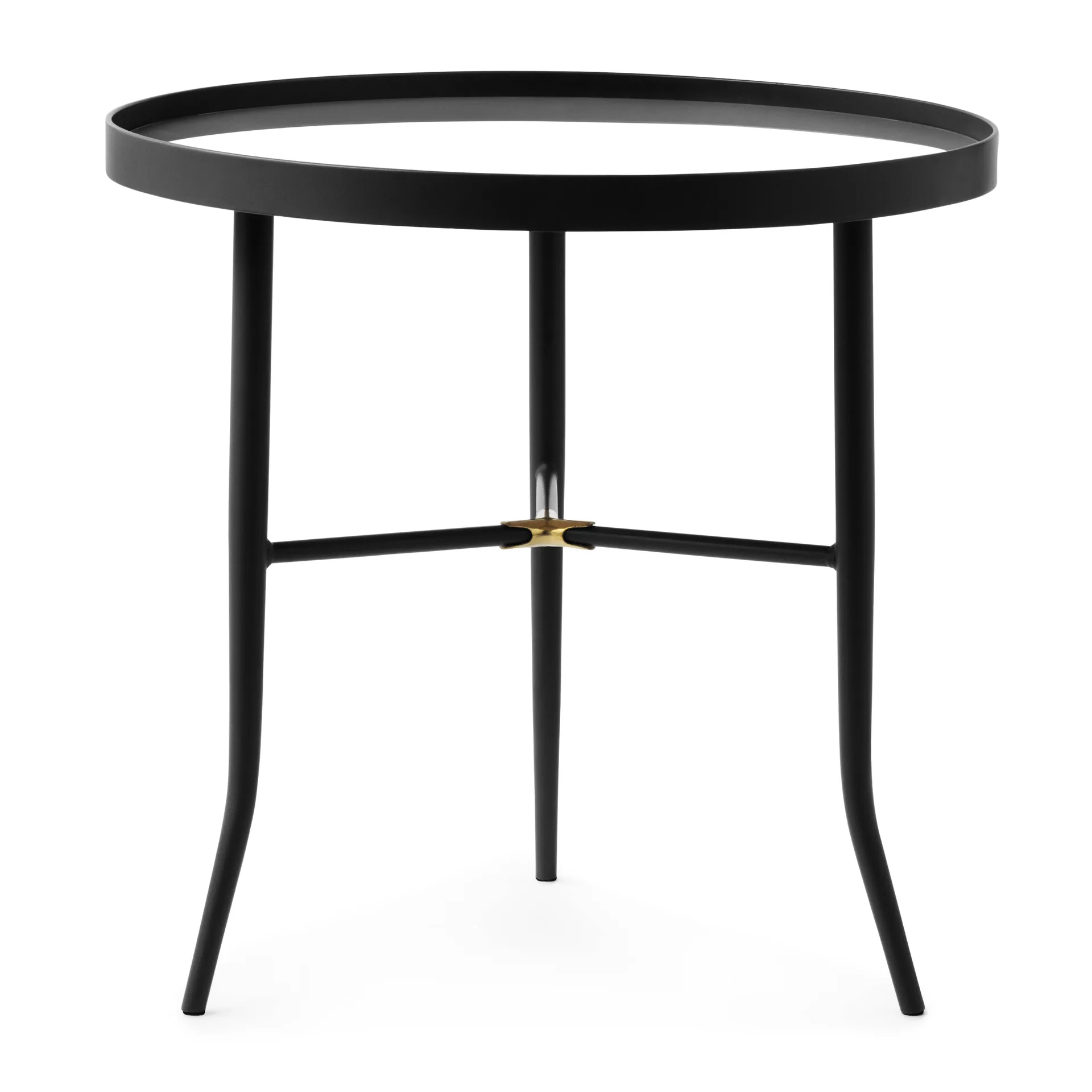 Lug table Ø50 cm, black Normann Copenhagen