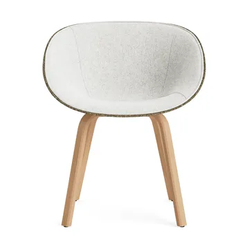Mat Armchair armchair front upholstered - Hallingdal 110-seaweed-beech - Normann Copenhagen