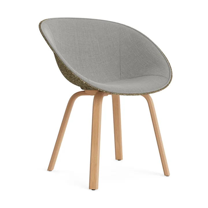 Mat Armchair armchair front upholstered - Remix 133-seaweed-beech - Normann Copenhagen