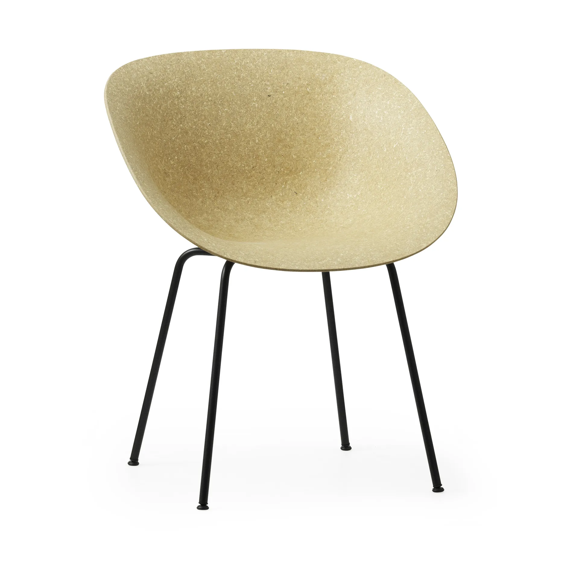 Mat Armchair, Hemp-black steel Normann Copenhagen