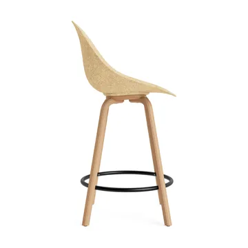 Mat Bar Chair bar stool 65 cm - Hemp-beech-black steel - Normann Copenhagen