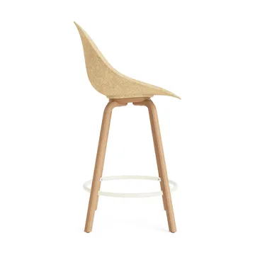Mat Bar Chair bar stool 65 cm - Hemp-beech-cream steel - Normann Copenhagen