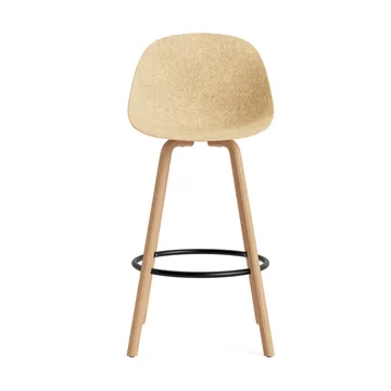 Mat Bar Chair bar stool 75 cm - Hemp-beech-black steel - Normann Copenhagen