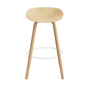 Mat Barstool 65 cm - Hemp-beech-cream steel - Normann Copenhagen