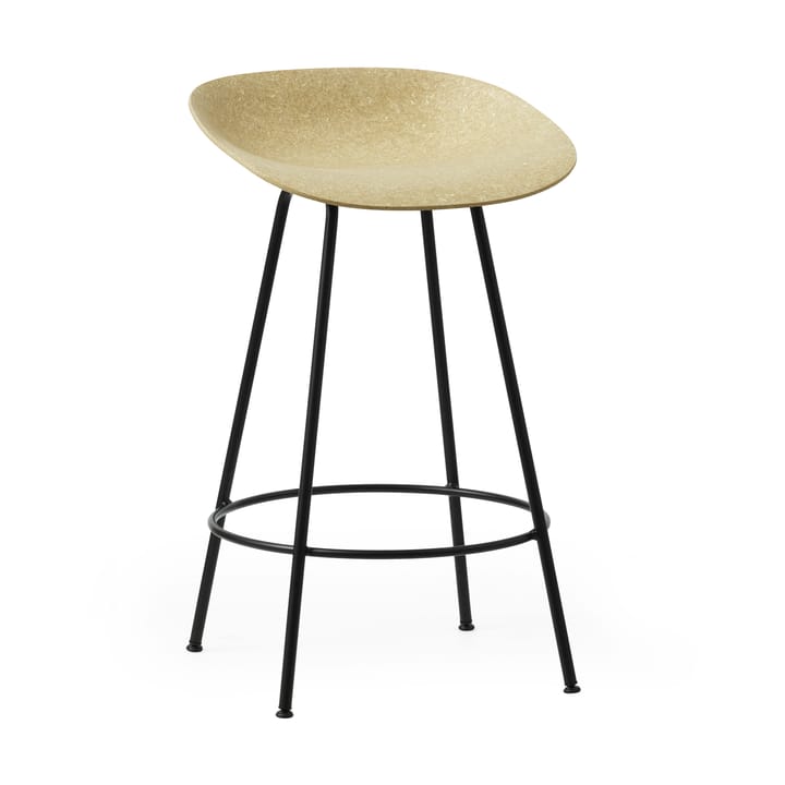 Mat Barstool 65 cm - Hemp-black steel - Normann Copenhagen