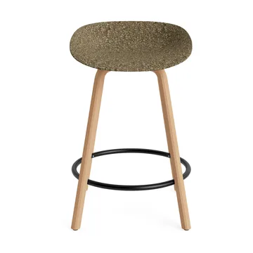 Mat Barstool 65 cm - Seaweed-beech-black steel - Normann Copenhagen