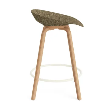 Mat Barstool 65 cm - Seaweed-beech-cream steel - Normann Copenhagen