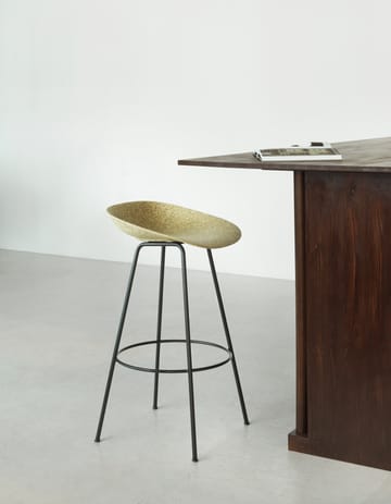 Mat Barstool 65 cm - Seaweed-black steel - Normann Copenhagen