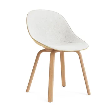 Mat Chair chair front upholstered - Hallingdal 110-hemp-beech - Normann Copenhagen