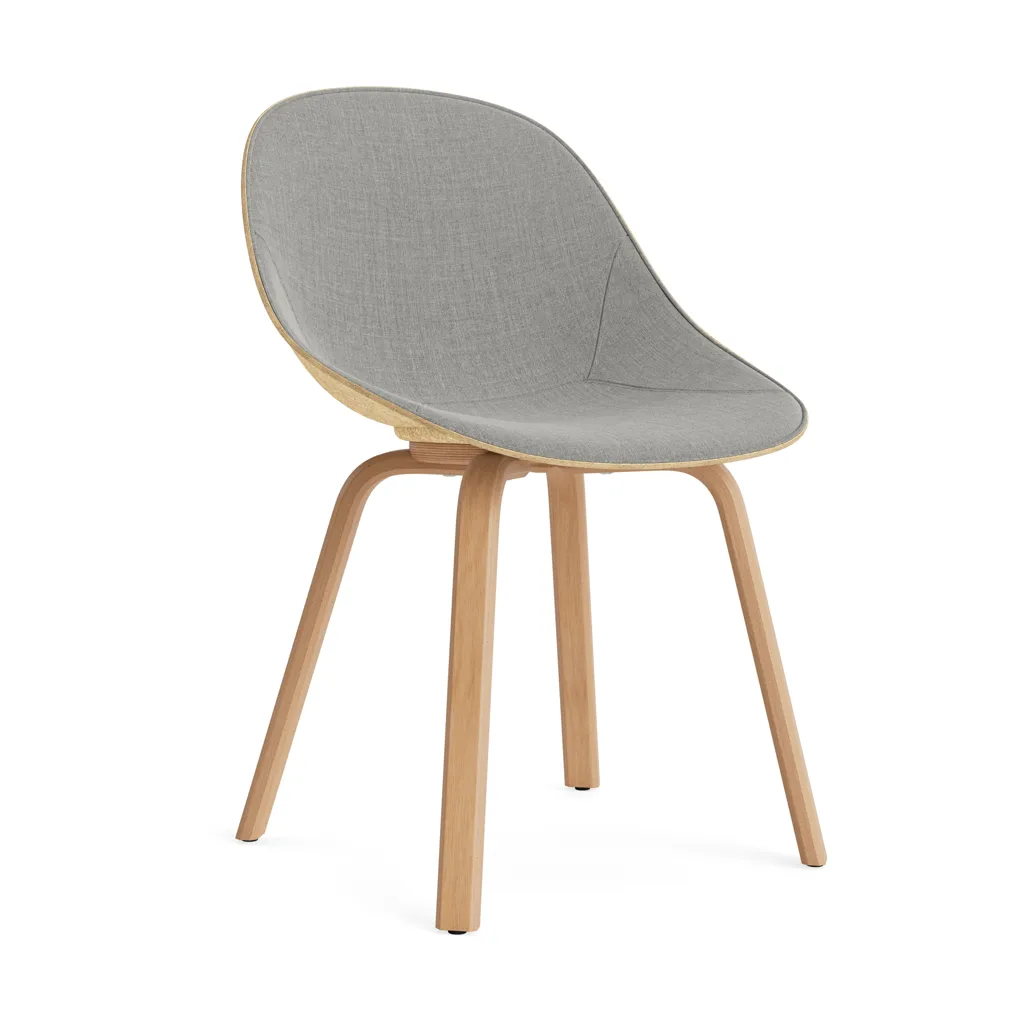 Mat Chair chair front upholstered, Remix 133-hemp-beech Normann Copenhagen