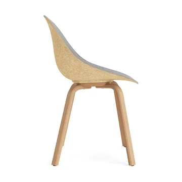 Mat Chair chair front upholstered - Remix 133-hemp-beech - Normann Copenhagen