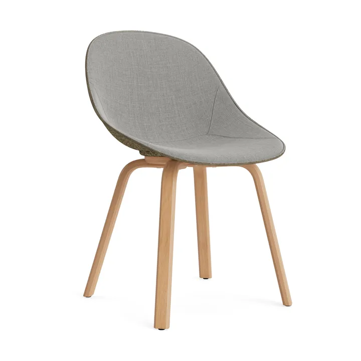Mat Chair chair front upholstered - Remix 133-seaweed-beech - Normann Copenhagen