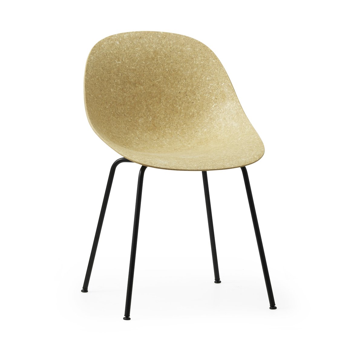 Normann Copenhagen Mat Chair Hemp-black steel | Scandinavian Design | Chairs | Beige