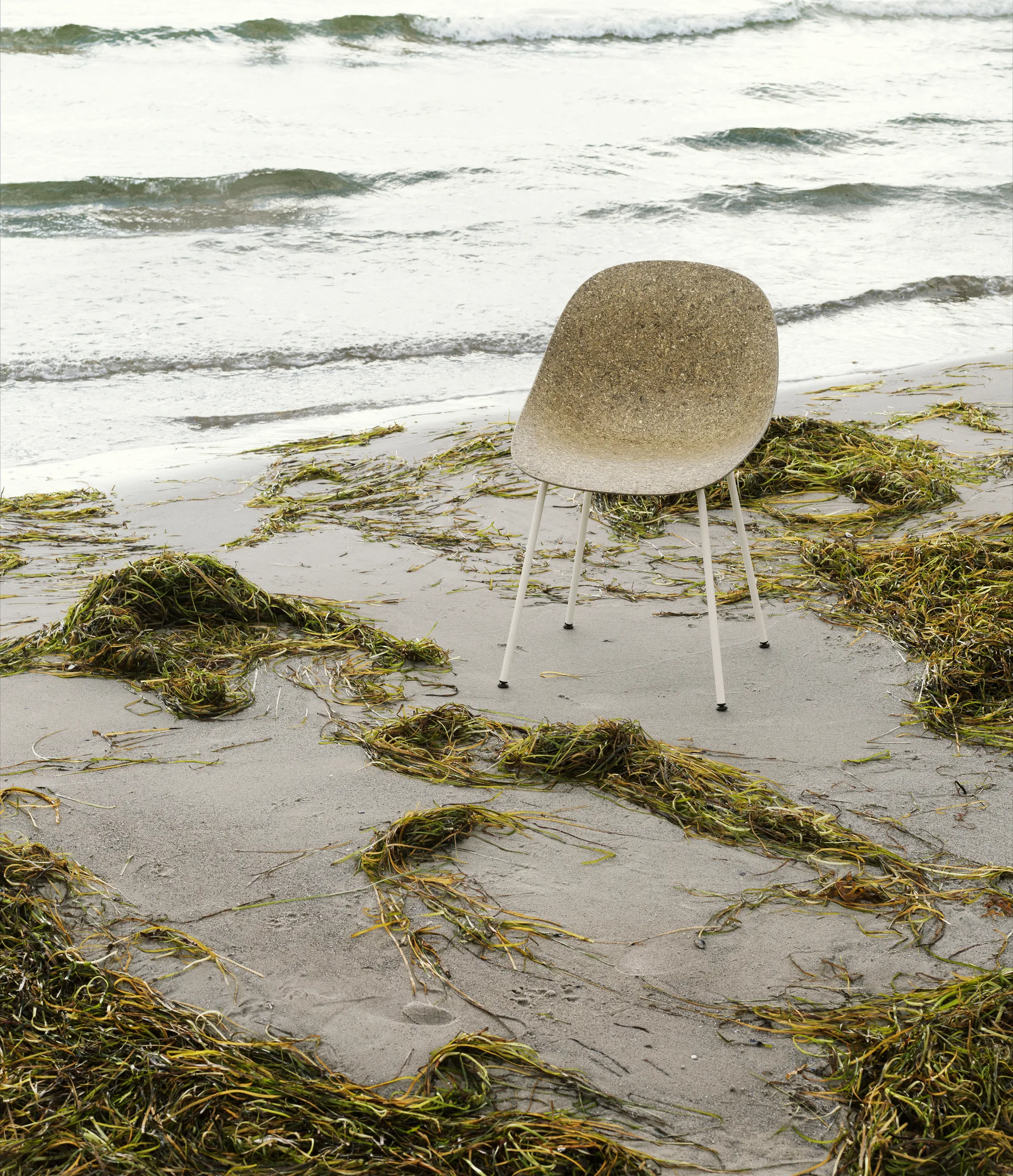 Mat Chair, Seaweed-cream steel Normann Copenhagen