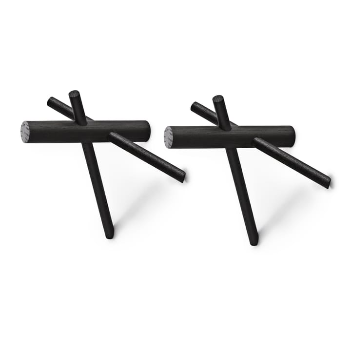 Normann Sticks hanger - black 2-pack - Normann Copenhagen