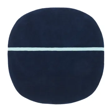 Oona rug 140x140 cm - Blue - Normann Copenhagen