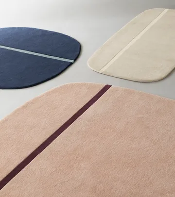Oona rug 140x140 cm - Blue - Normann Copenhagen