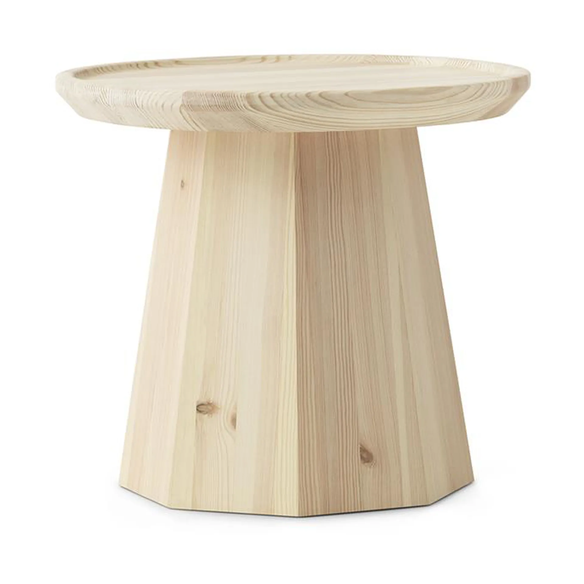 Pine table small, side table Ø45 cm H:40.6 cm, Pine Normann Copenhagen