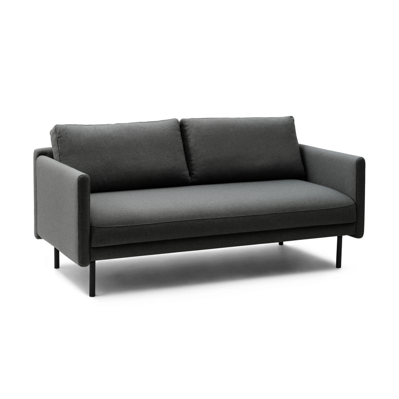 Normann Copenhagen Rar 2-seater sofa Re-Born dark grey