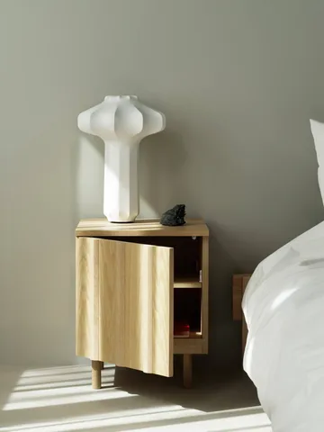 Rib bedside table - Oak, 52x42x40 cm - Normann Copenhagen