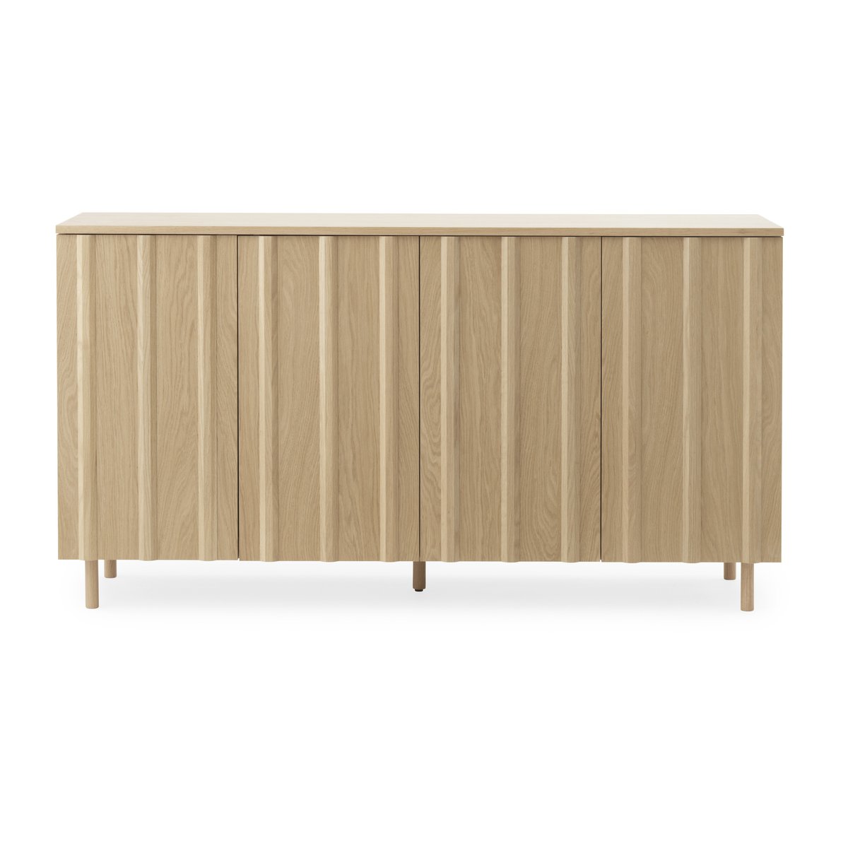 Normann Copenhagen Rib sideboard 45x159 cm Oak | Scandinavian Design | Dressers & sideboards | Brown