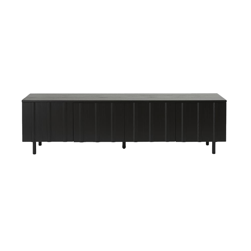 Normann Copenhagen Rib sideboard low Soft Black
