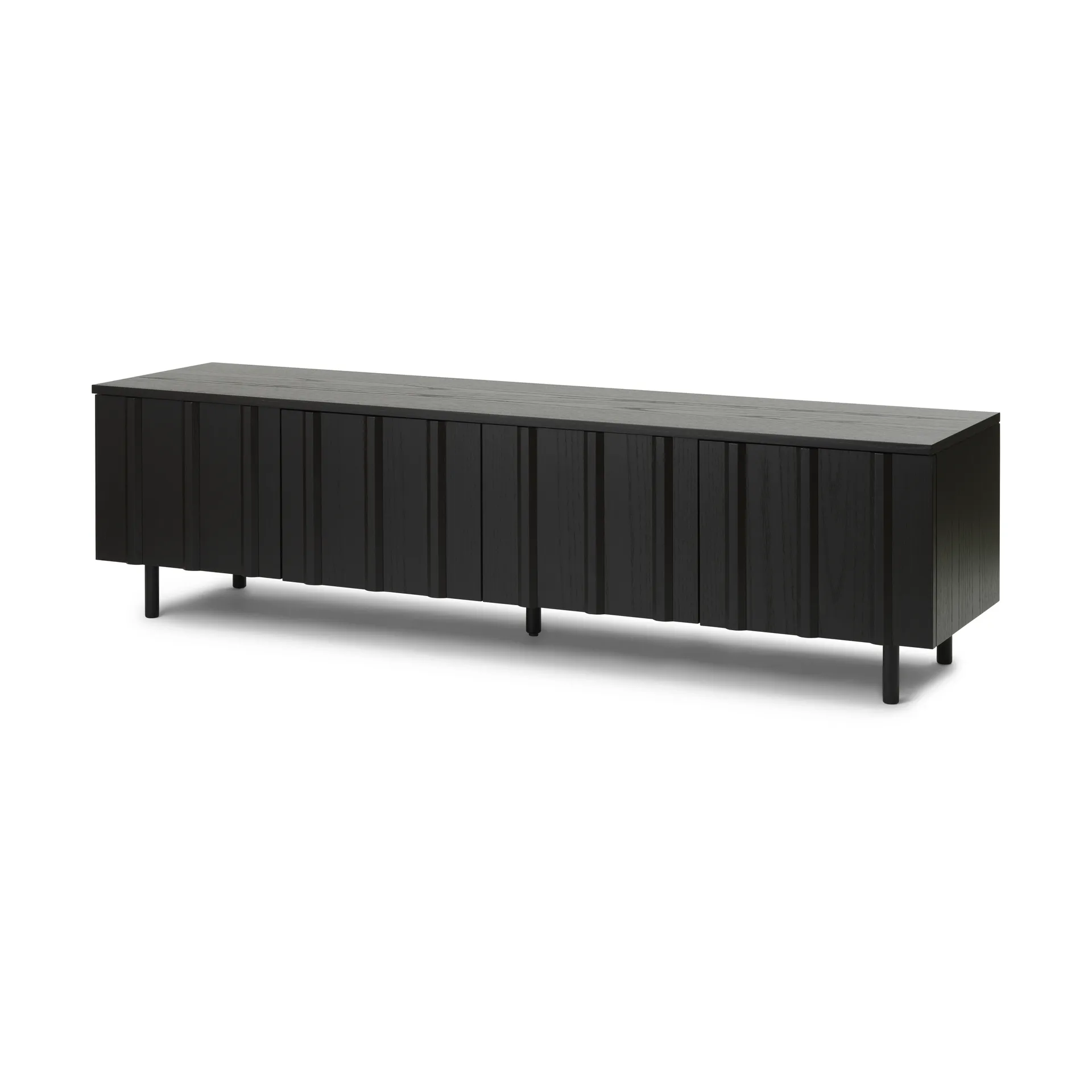 Rib sideboard low, Soft Black Normann Copenhagen