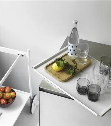 Rul serving cart - White - Normann Copenhagen