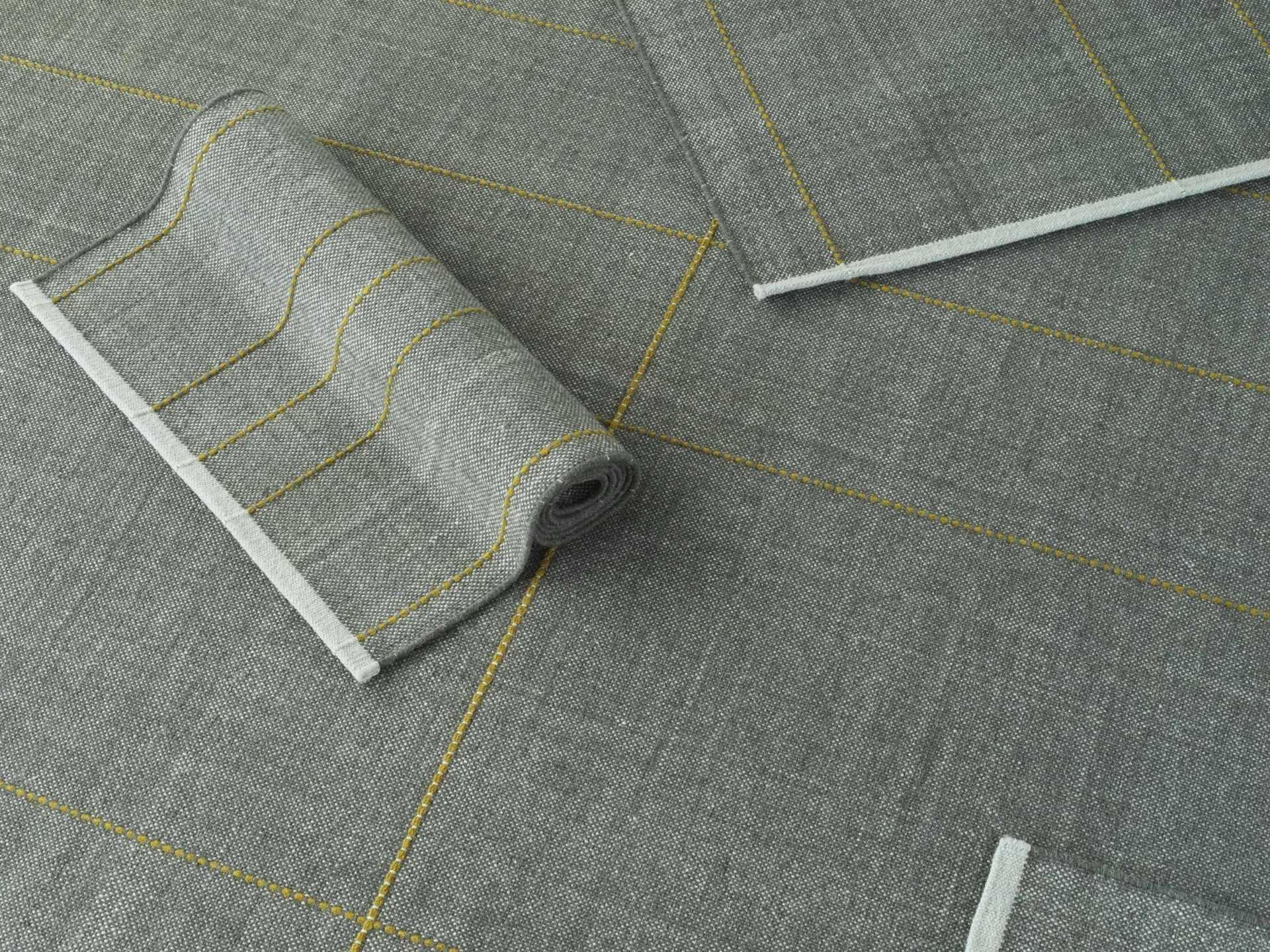 Seam runner rug 80x250 cm, Blue tones, 80x250 cm Normann Copenhagen