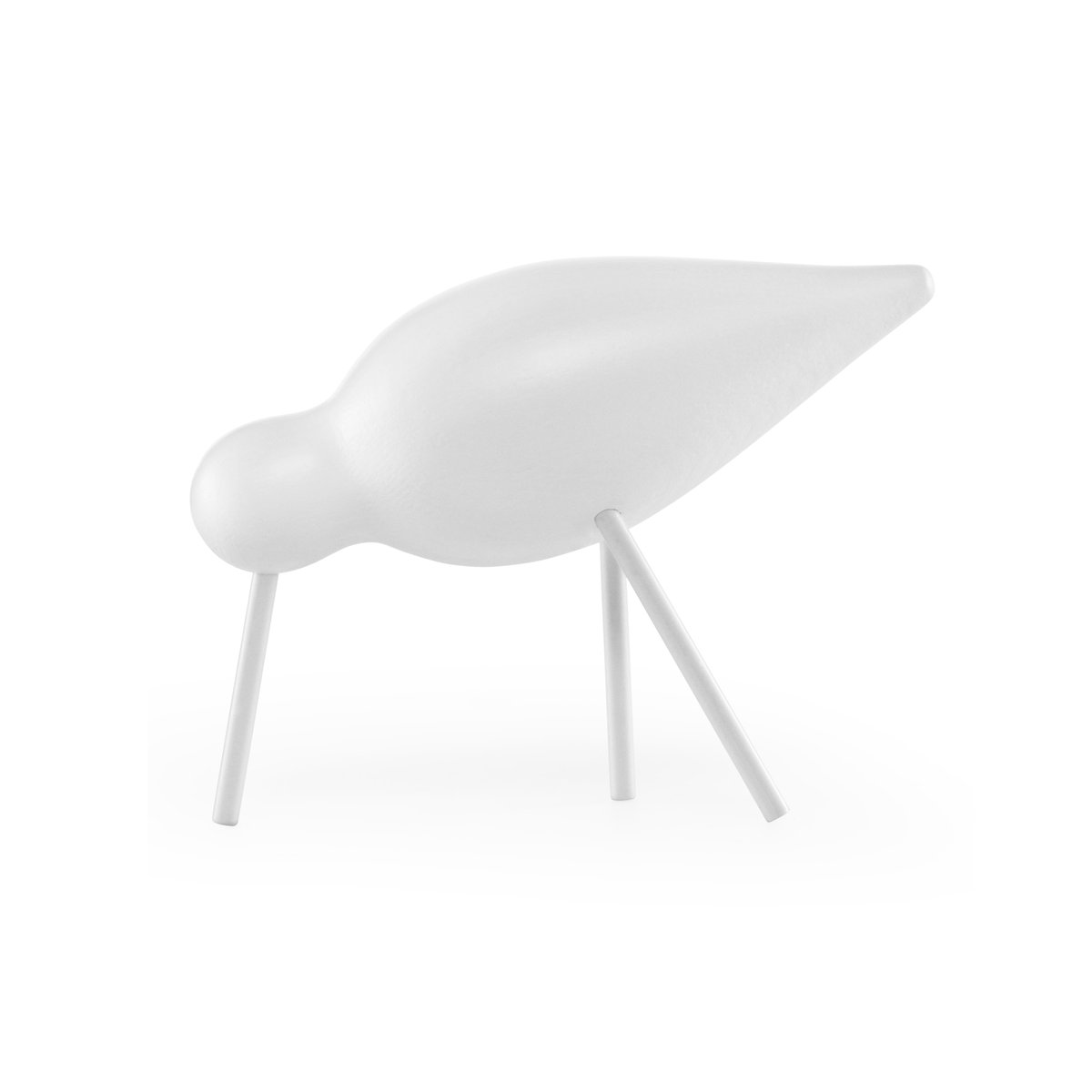Normann Copenhagen Shorebird white medium | Scandinavian Design | Wooden figures | White