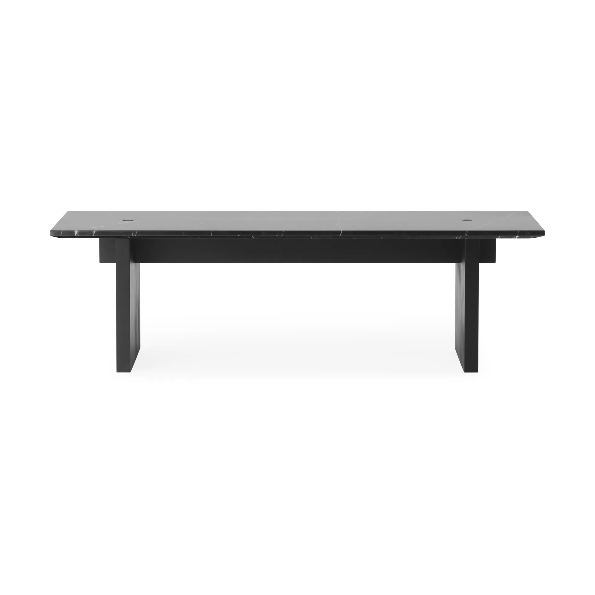 Solid Table coffee table 130x38.5x40 cm, Black Normann Copenhagen