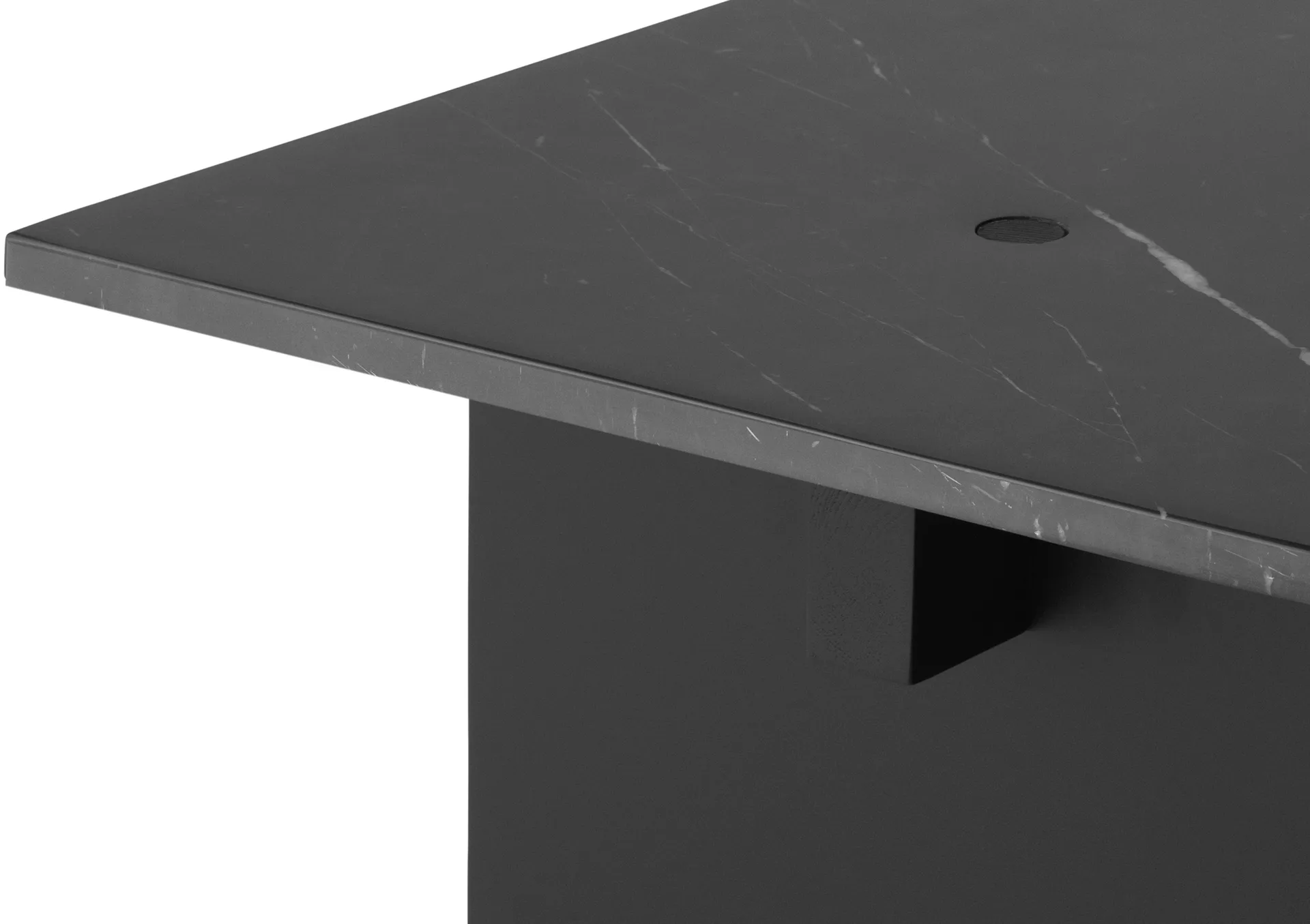 Solid Table coffee table 130x38.5x40 cm, Black Normann Copenhagen