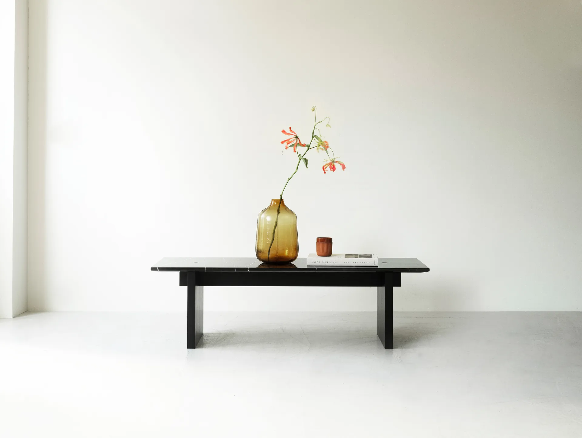 Solid Table coffee table 130x38.5x40 cm, Black Normann Copenhagen