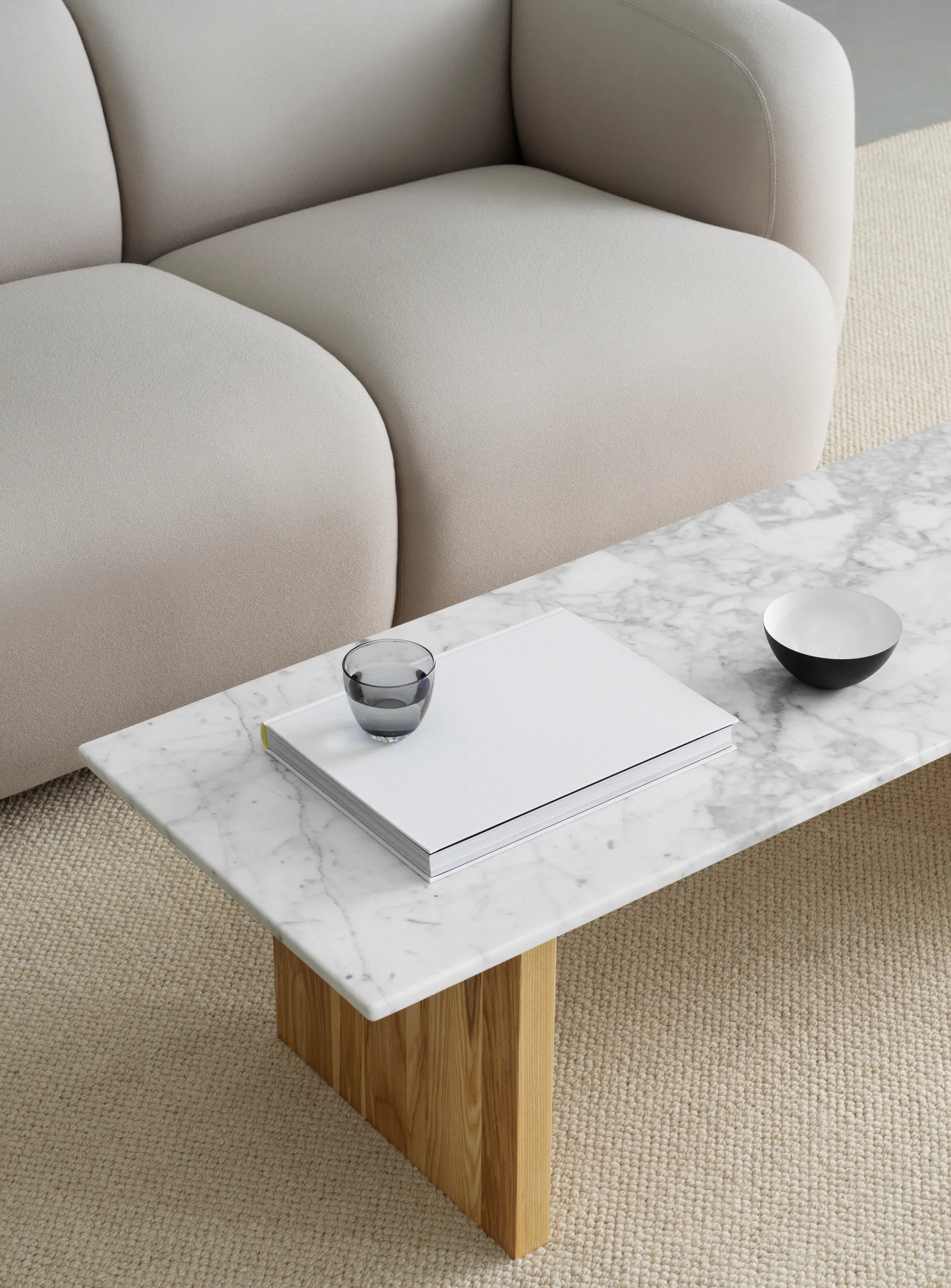 Solid Table coffee table 130x38.5x40 cm, White Normann Copenhagen