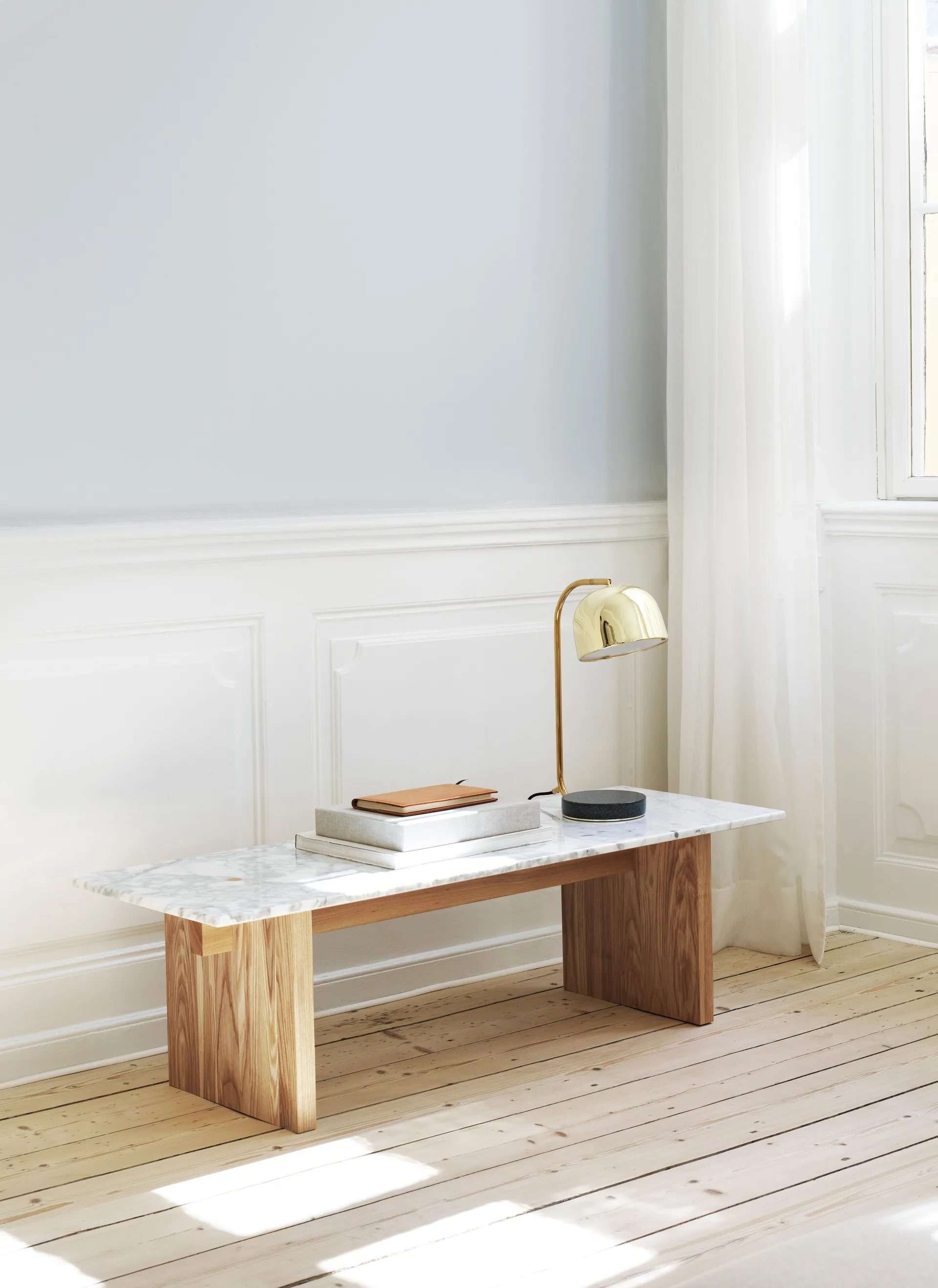 Solid Table coffee table 130x38.5x40 cm, White Normann Copenhagen