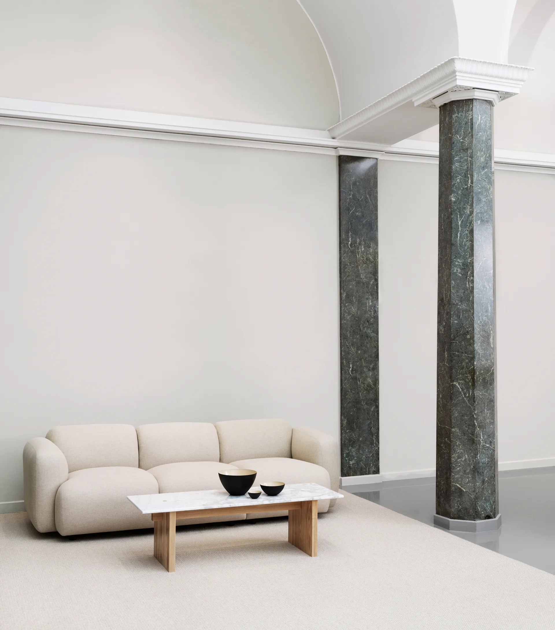 Solid Table coffee table 130x38.5x40 cm, White Normann Copenhagen