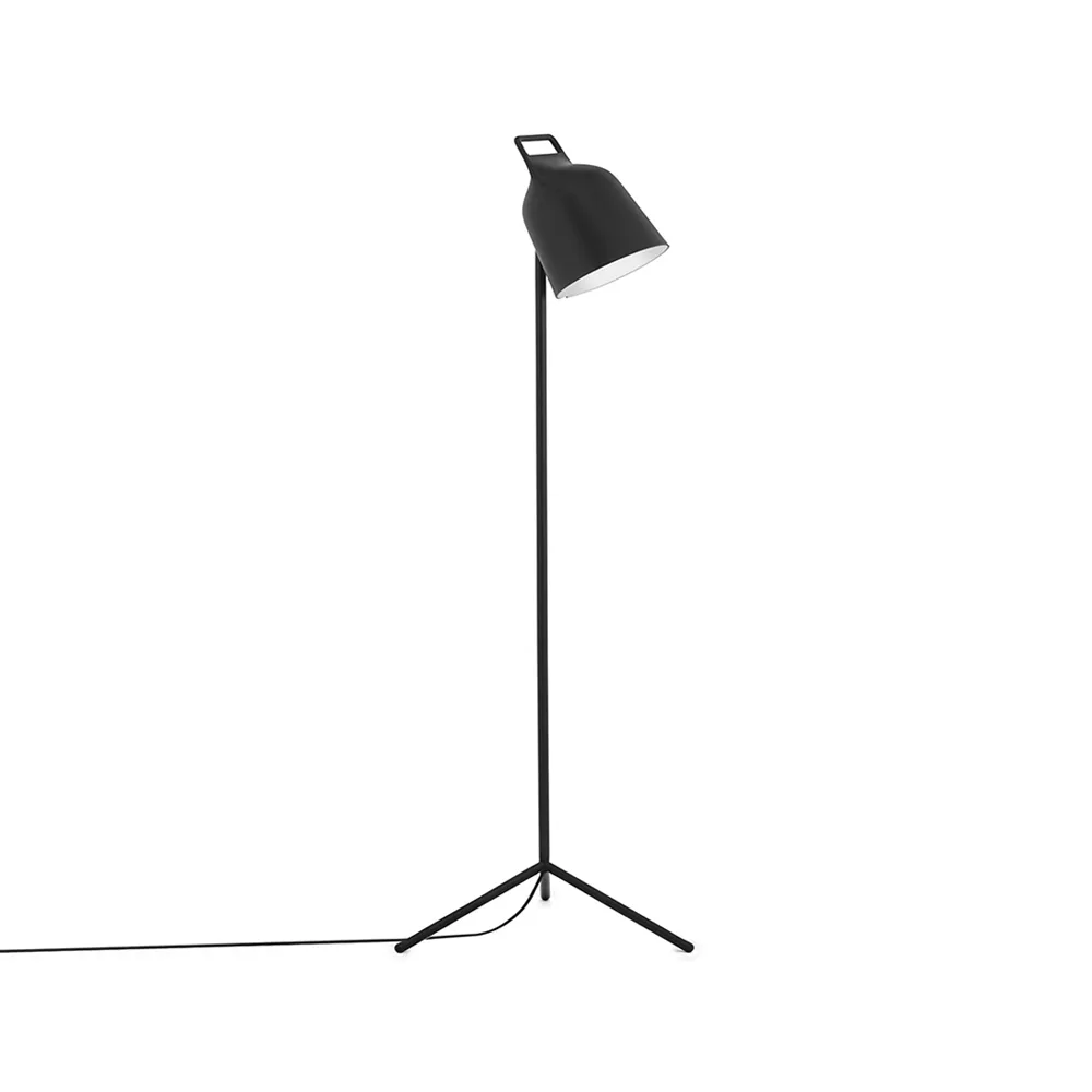 Stage floor lamp, Black, powder-coated steel Normann Copenhagen