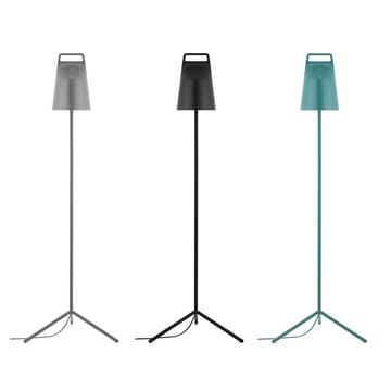 Stage floor lamp - Black, powder-coated steel - Normann Copenhagen