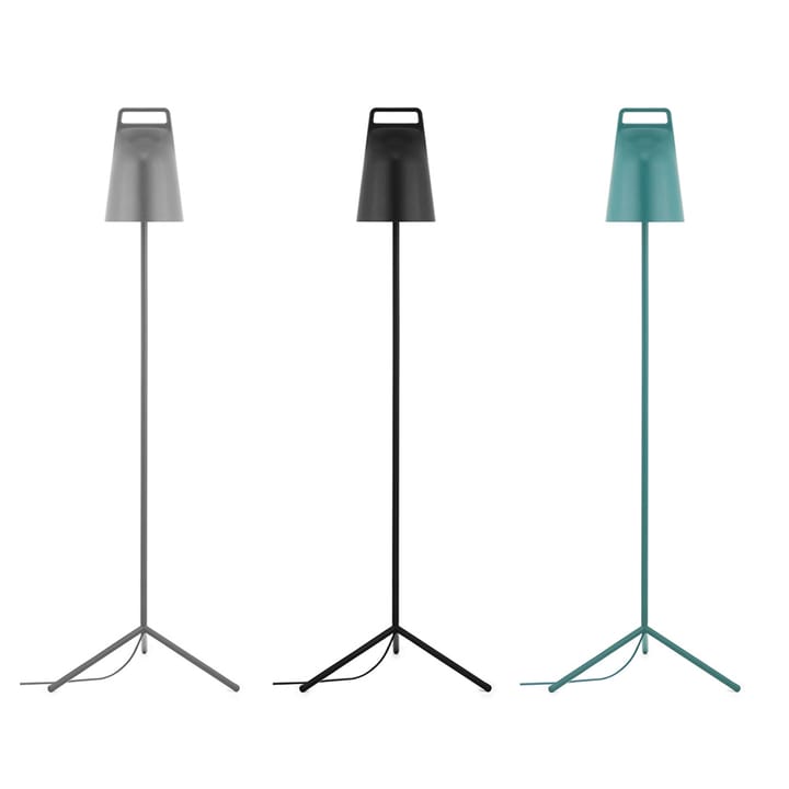 Stage floor lamp - Grey, powder-coated steel - Normann Copenhagen