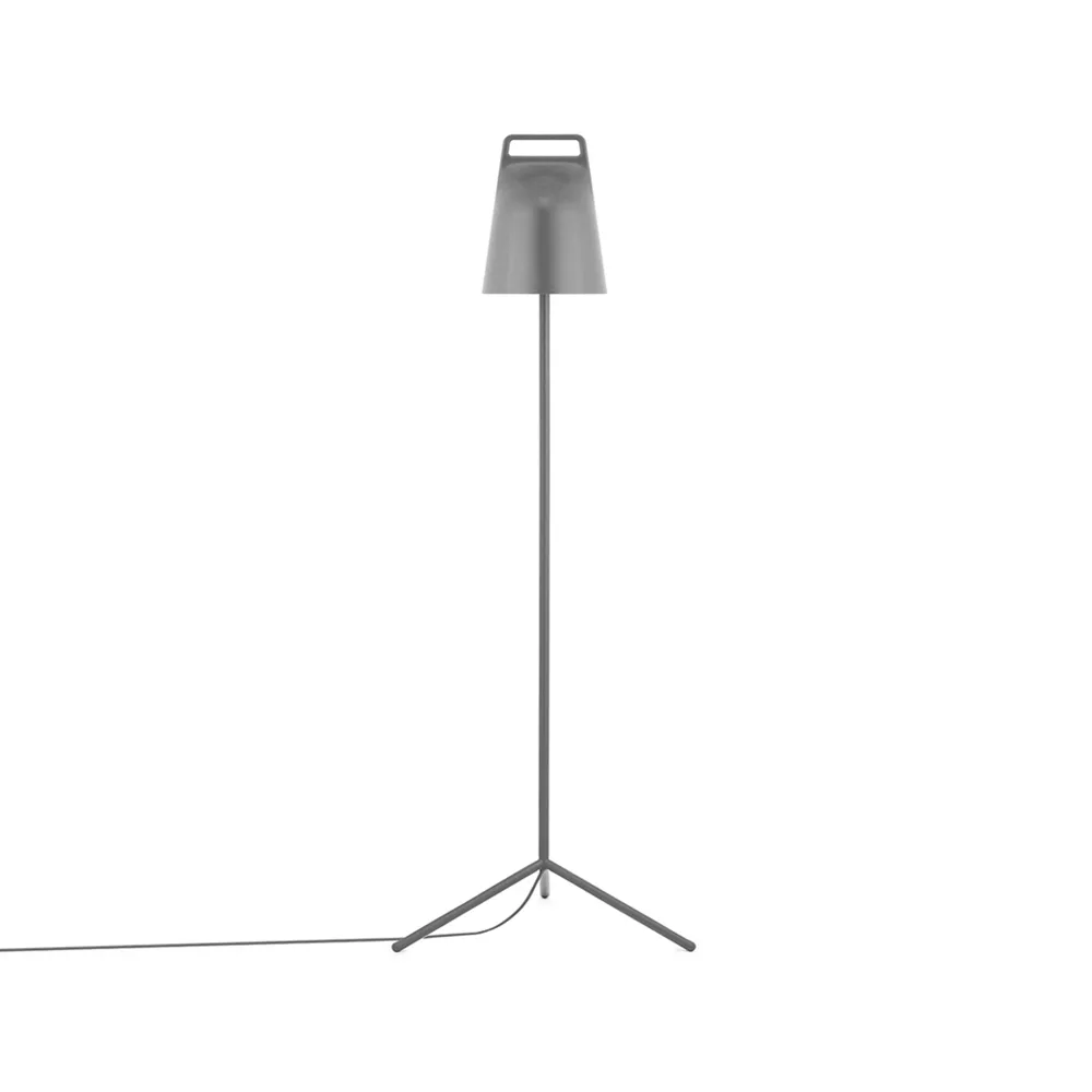 Stage floor lamp, Grey, powder-coated steel Normann Copenhagen