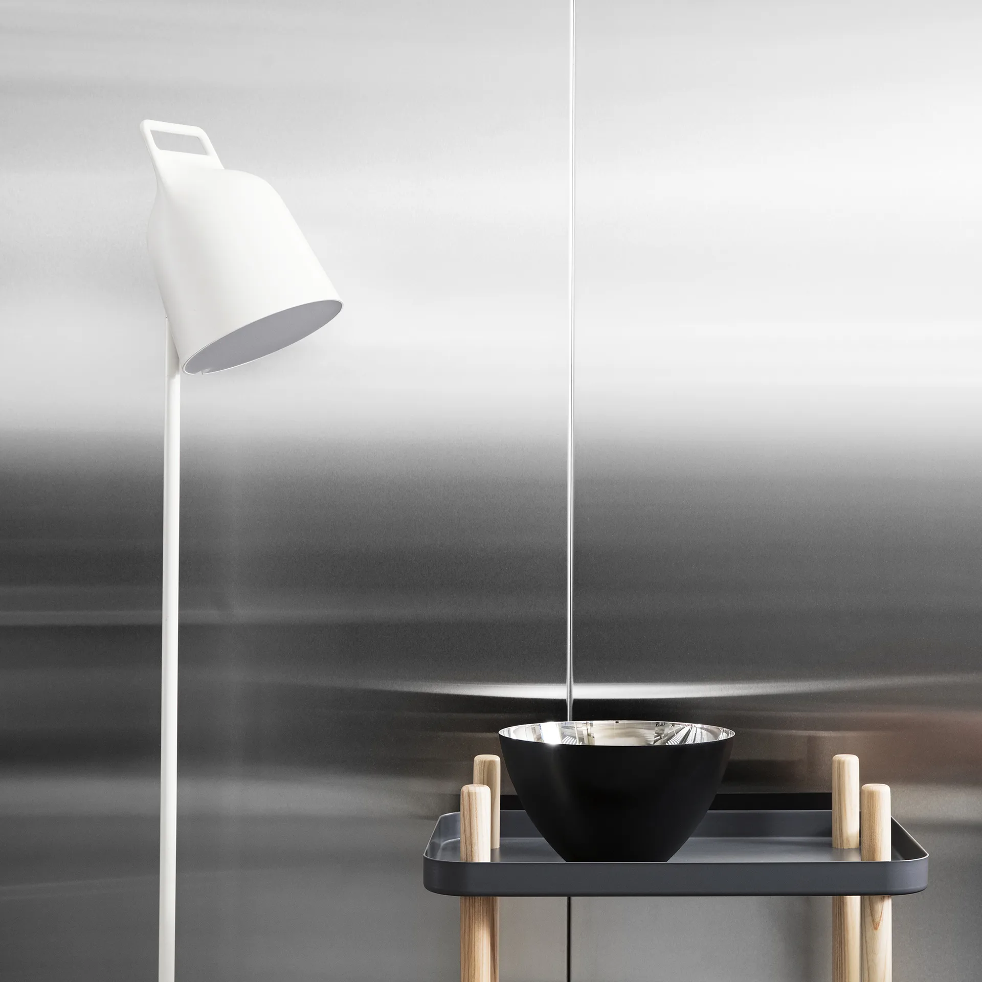 Stage floor lamp, Petrol green, powder-coated steel Normann Copenhagen