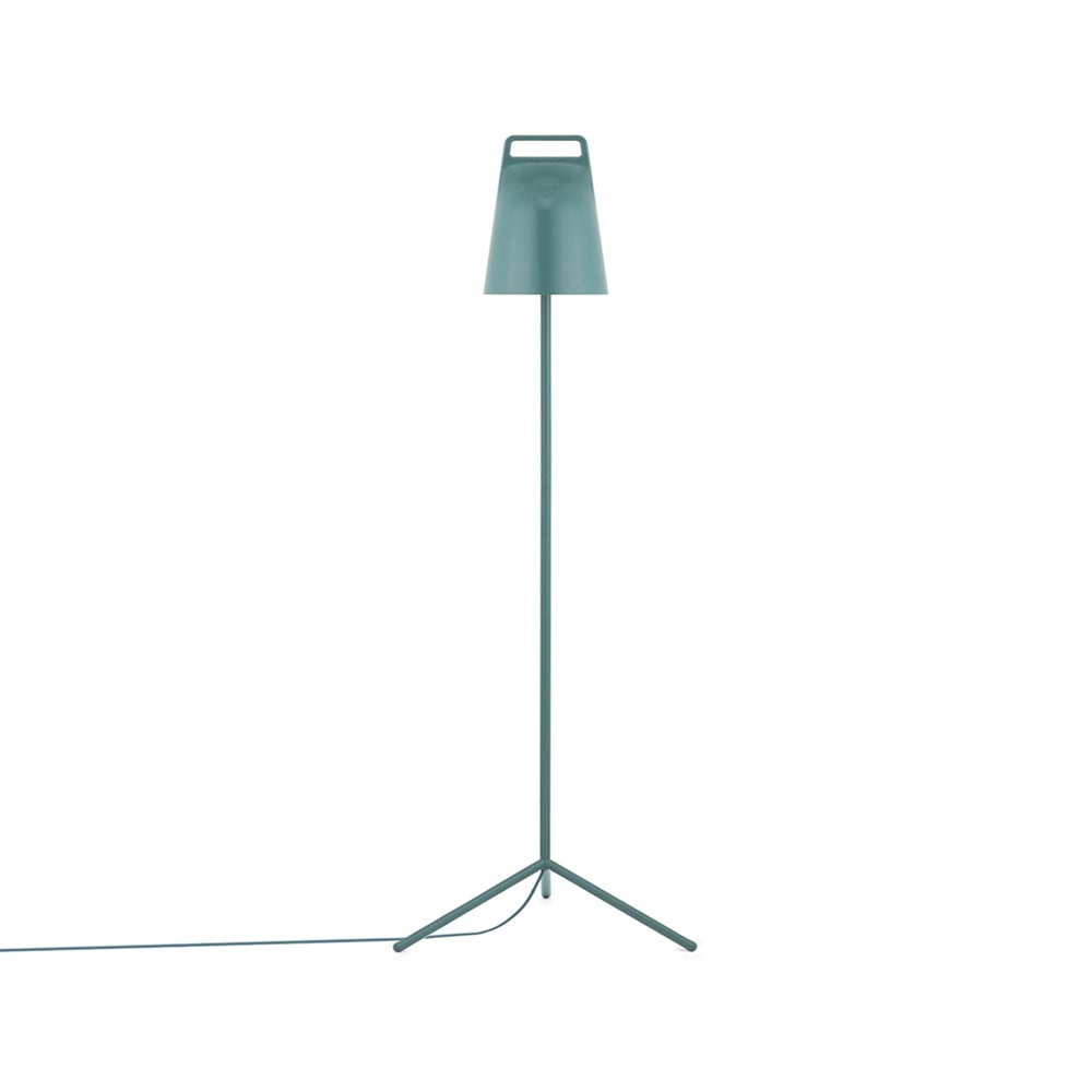 Normann Copenhagen Stage floor lamp Petrol green, powder-coated steel