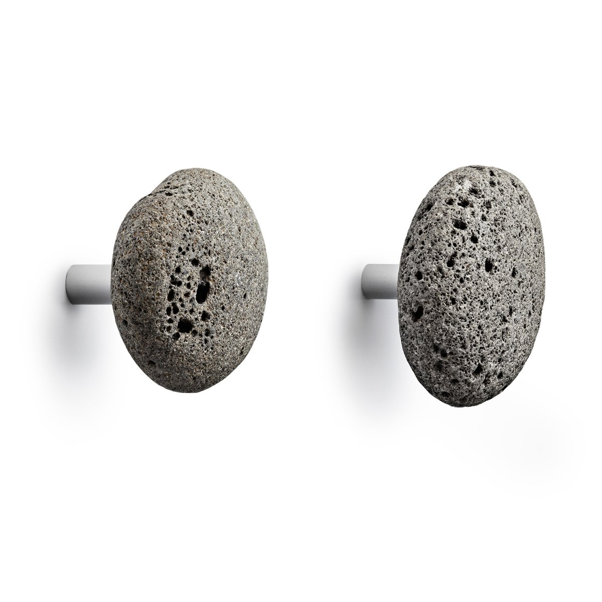 Normann Copenhagen Stone hook 2-pack | Scandinavian Design | Clothes hooks & hangers | Grey